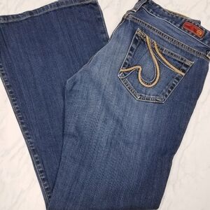 AG  THE CLUB boot cut‎ jeans  sz 30R solid Jeans worn once